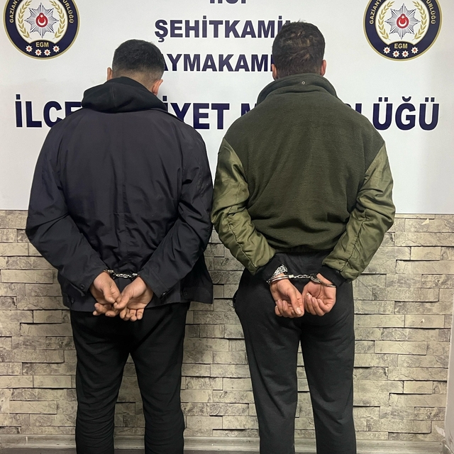 Gaziantep'te hırsızlık şüphelisi 2 kişi yakalandı