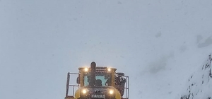 Şemdinli'de yolu kardan kapanan mezrada mahsur kalan hasta hastaneye yetiştirildi 