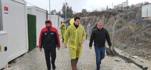 Samandağ Kaymakamı Dündar, sağanaktan etkilenen bölgeleri inceledi 