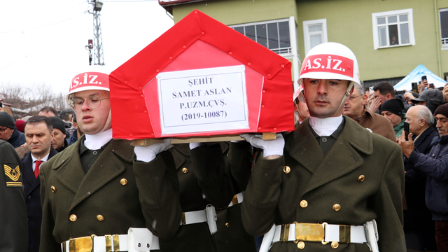 Şehit Piyade Uzman Çavuş Samet Aslan, Amasya'da son yolculuğuna uğurlandı