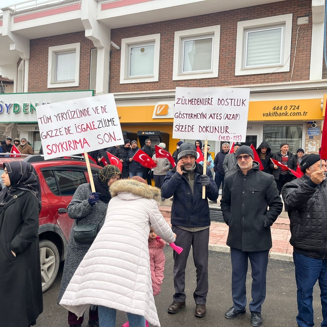 Tokat'ta "Gazze için acil ateşkes" etkinliği düzenlendi