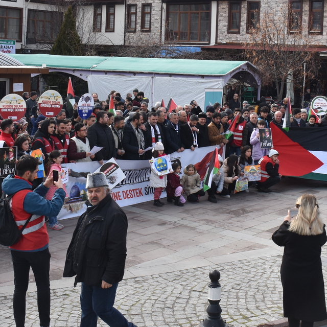 Rize, Gümüşhane, Ordu ve Trabzon'da teröre ve İsrail'e tepki yürüyüşü gerçe...