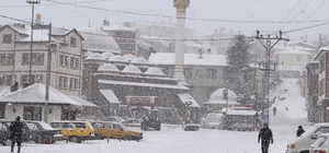 Kastamonu'da kar yağışı etkili oluyor