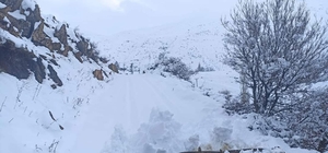 Sason'da 7 köy ile 23 mezra yolu, kardan kapandı