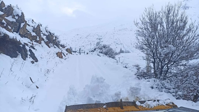 Sason'da 7 köy ile 23 mezra yolu, kardan kapandı