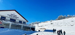 Keltepe Kayak Merkezi'nde hafta sonu yoğunluğu