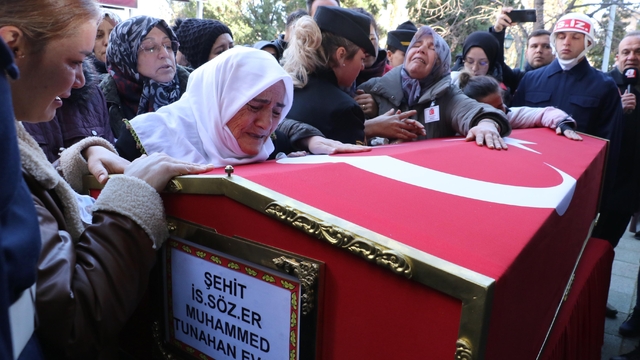 Şehit Evcin, son yolculuğuna uğurlandı; 3 gün sonra doğum günüydü