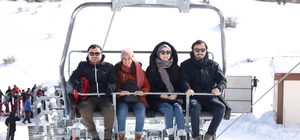 Keltepe Kayak Merkezi'nde hafta sonu yoğunluğu