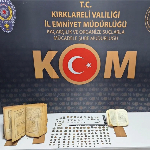 Kırklareli'nde tarihi eser kaçakçılığı operasyonunda 3 zanlı yakalandı