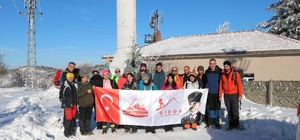 BİDOS üyeleri, 1100 rakımda şehitleri andı