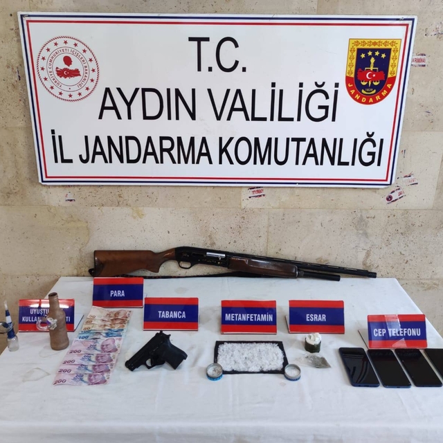 Aydın'da uyuşturucu operasyonunda yakalanan 4 zanlı tutuklandı