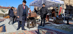 Talas Belediye Başkanı Yalçın, Antika Pazarı'nı ziyaret etti