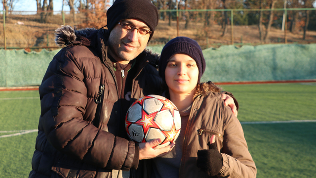 Samsunlu 13 yaşındaki Nehir, geleceğin 33 yıldız kız futbolcu adayı arasına seçildi