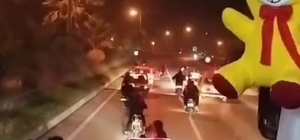 Trafiği tehlikeye atan konvoydaki 8 motosiklete 101 bin 279 lira ceza