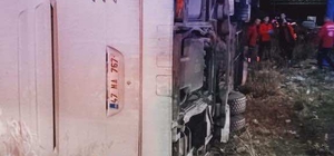 Mersin'de devrilen yolcu otobüsündeki 9 kişi öldü, 30 kişi yaralandı