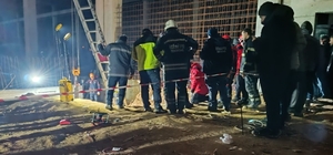 Tekirdağ'da göçük altında kalan 2 işçiden biri kurtarıldı