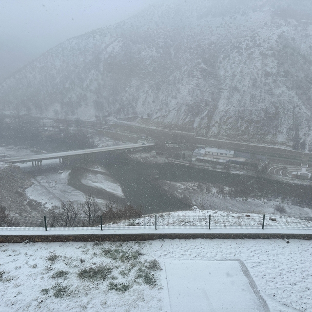 Tunceli'de kar yağışı