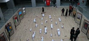 Bayburt'ta "Filistin" konulu afiş ve enstalasyon sergisi