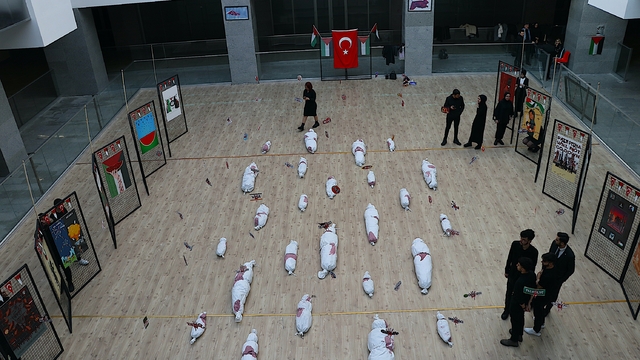 Bayburt'ta "Filistin" konulu afiş ve enstalasyon sergisi