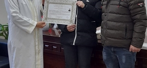 Alman kadın tatil için geldiği Sakarya'da Müslüman oldu