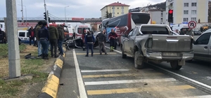 Trabzon'da meydana gelen trafik kazasında aynı aileden 5 kişi yaralandı