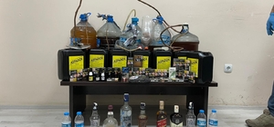 Amasya'da 113 litre sahte içki ele geçirildi