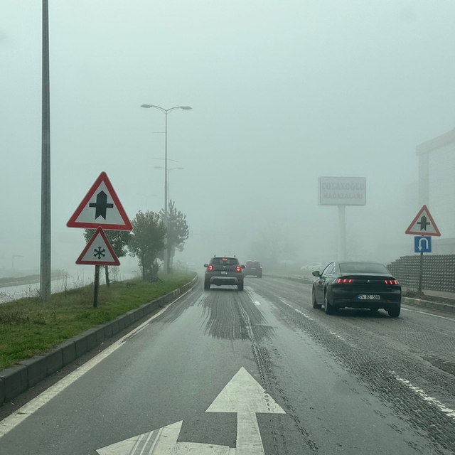 Bartın'da yoğun sis