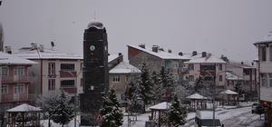 Başçiftlik'te kar yağışı etkili oldu