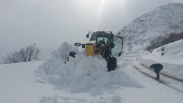 Bingöl´de 91 köy yolu kardan kapandı