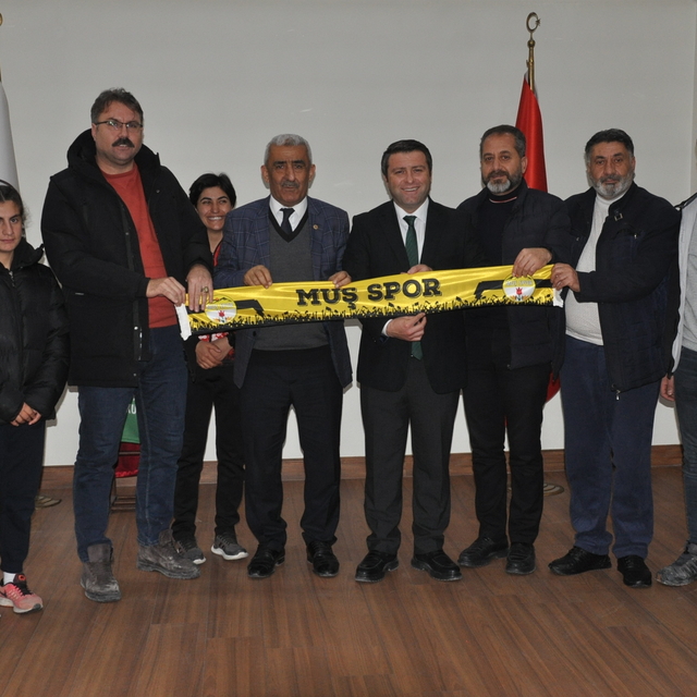 Muş ASKF Başkanı Türkan, Kaymakam Ocak'ı ziyaret etti