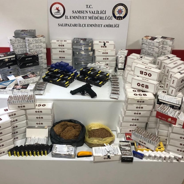 Samsun'da 31 bin makaron ele geçirildi