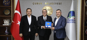 Pazarcık Belediye Başkanı İbrahim Yılmazcan'dan Çubuk'a ziyaret