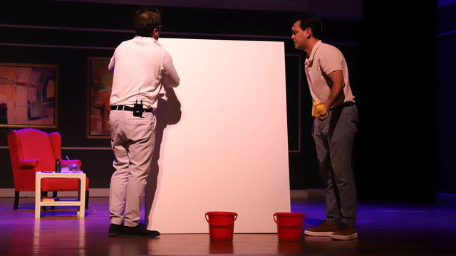 Tiyatro oyunu "Sanat" NEVÜ'de sahnelendi