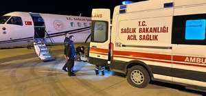 Mardin'de 84 yaşındaki hasta ambulans uçakla Ankara'ya sevk edildi