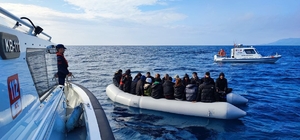 Çanakkale Ayvacık açıklarında 38 düzensiz göçmen kurtarıldı