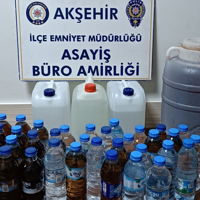 Konya'da sahte içki operasyonunda 1 şüpheli tutuklandı