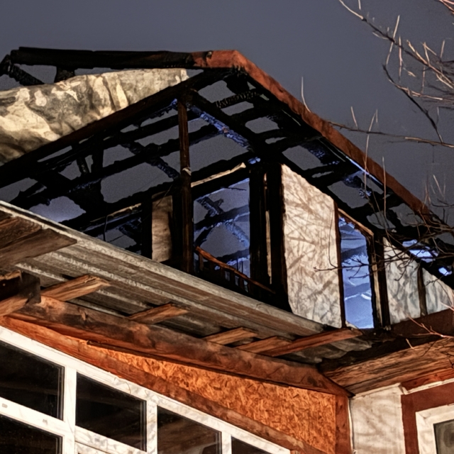 Kastamonu'da çıkan yangında bir ev zarar gördü