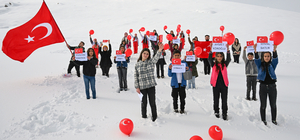 İran sınırındaki öğrenciler, yarıyıl tatili öncesi şehitlere özel program d...