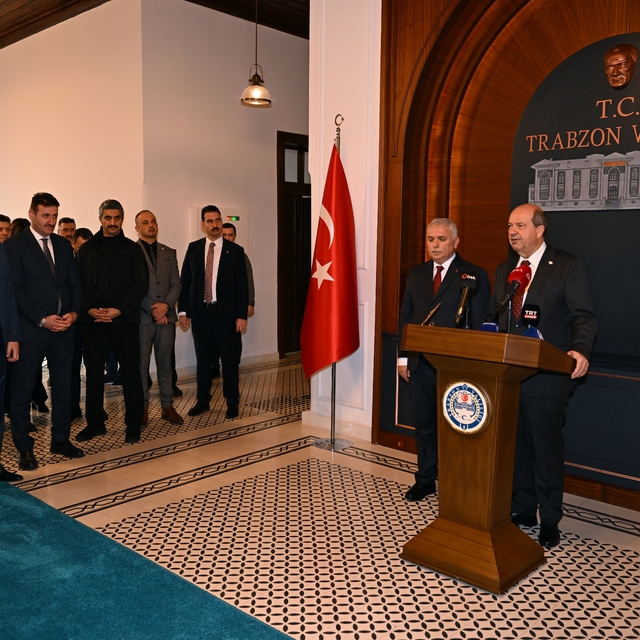 KKTC Cumhurbaşkanı Ersin Tatar, Trabzon'da konuştu: