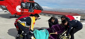 Van'da ambulans helikopter hamile kadın için havalandı 