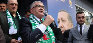 AK Parti Amasya Belediye Başkan adayı Uyanık için kentte karşılama töreni düzenlendi