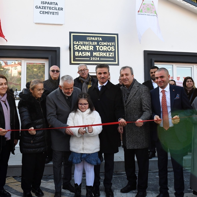 Isparta Gazeteciler Cemiyeti Soner Toros Basın Merkezi açıldı