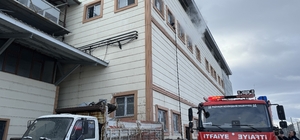 Erzurum'da et işleme fabrikasında çıkan yangın söndürüldü