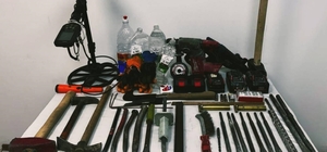 Samsun'da kaçak kazı yapan 4 kişi suçüstü yakalandı