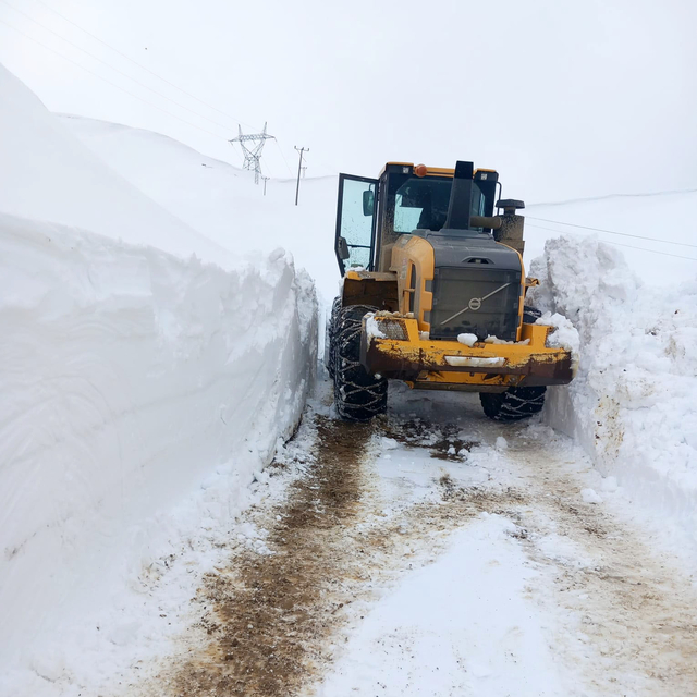 Bitlis'te ekipler karla mücadele çalışmalarını sürdürüyor