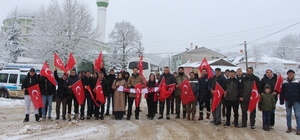 Pazaryeri'nde şehitleri anmak için doğa yürüyüşü yaptılar