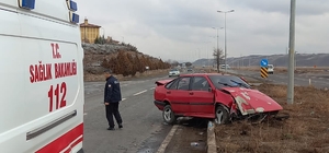 Kayseri'de trafik kazasında 2 kişi yaralandı