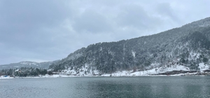 Bolu'daki Çubuk Gölü Tabiat Parkı beyaz örtüyle kaplandı