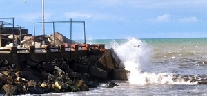 Düzce'de kuvvetli rüzgar etkili oldu