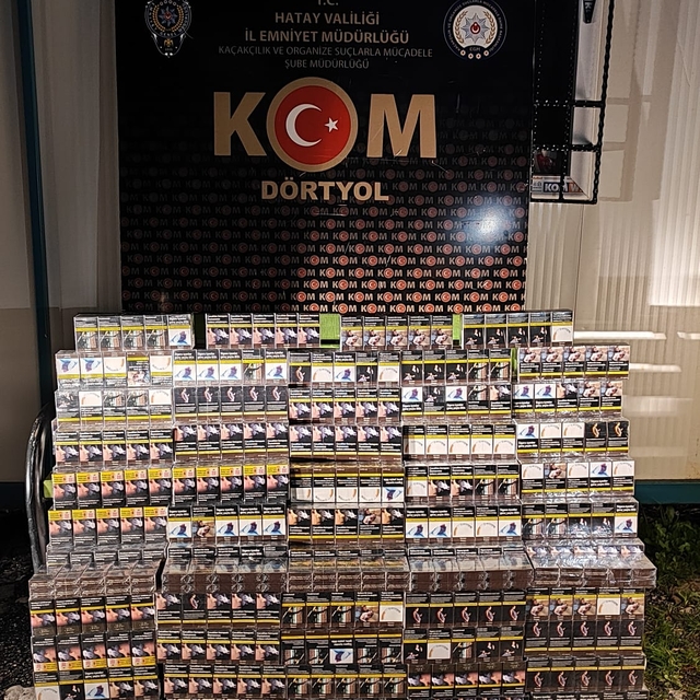 Hatay'da 1620 makaron ele geçirildi